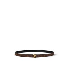 LOUIS VUITTON® - Lv Iconic 20mm Reversible Belt - Brown Belt Luxury, Lv Shoes, Belt Brown, Reversible Belt, Louis Vuitton Official, Fashion Books, Small Leather Goods, Canvas Leather, Monogram Canvas