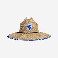 Seton Hall Pirates Floral Straw Hat FOCO - FOCO.com Cool As A Cucumber, Logo Display, Face Cover, New York Yankees, Straw Hat, Team Spirit, Team Colors, You've Been, Hot Summer