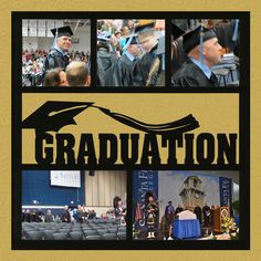 graduation collage with images of graduates and their families