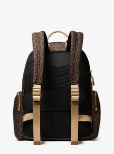 Meet the Prescott, a hands-free backpack that holds all your essentials in style. Covered in our iconic logo print and featuring chic tassel detailing on the zippers, this bag has multiple compartments to keep your items organized. Make it part of your back-to-school routine. Designer Travel Backpack With Zipper Pocket, Luxury Rectangular Backpack, Designer Travel Bag With Zipper Closure, Designer Brown Backpack With Zipper Closure, Designer Backpack With Zipper For On-the-go, Coated Canvas Backpack With Zipper Closure For On-the-go, Rectangular Coated Canvas Backpack, Luxury Luggage With Zipper Pocket, Chic Backpack