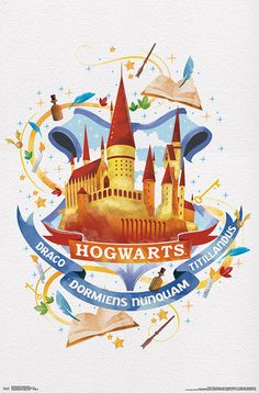 the hogwart's castle is surrounded by other symbols