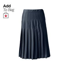 in stock Navy Pleated Skort, Classic Navy Lined Skirt, Navy Pleated Skirt For Work, Fitted Navy Pleated Skirt With Lining, Navy Fitted Lined Pleated Skirt, Fitted Navy Pleated Lined Skirt, Elegant Navy Pleated Skirt, Navy Relaxed Lined Skirt, Navy Fitted Full Skirt