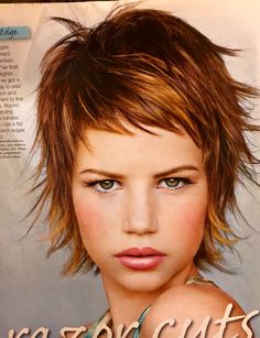 Short Cool Haircuts For Women, Short Hairstyle Women Full Face, Square Layers Haircut Short, Edgy Short Shag Haircut With Bangs, 60s Shag Haircut Short, Shag Hair Back View, Women’s Shag Mullet Short, Women’s Shaggy Mullet, Women’s Punk Haircuts