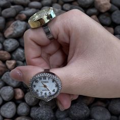 Elevate your style with this elegant adjustable watch ring, the perfect blend of functionality and fashion. Featuring a vintage-inspired oval design, this quartz timepiece comes in both silver and gold tones, offering versatility and a unique fashion statement for women who appreciate practical jewelry. ⌚ Functional Timepiece: Keeps accurate time with reliable quartz movement. 🔄 Adjustable Fit: Easy-to-wear ring that adjusts to fit any finger size. 🎨 Color Options: Available in both silver and Practical Jewelry, Watch Rings, Watch Ring, Trendy Watches, Watch Jewelry, Ring Watch, Oval Ring, Jewelry For Men, Oval Rings