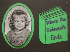 a child's book with the title where the sidewalk ends written in black and green