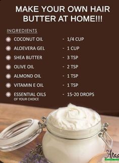 Homemade Hair Butter For Natural Hair, Diy Hair Butter Recipes, How To Make Hair Butter, Diy Hair Butter For Natural Hair, Diy Hair Butter, As I Am Hair Products, Homemade Hair Butter, Hair Butter Recipe, Shea Butter For Hair