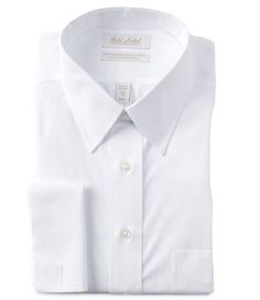 From Gold Label Roundtree & Yorke Big & Tall&#x2C; this dress shirt features:Point collarLong sleeves with French cuffsExact sleeve lengths for the perfect fitButton frontPocket detailBig sizes are full fit; Tall sizes are fittedAdvanced generation non-iron technology; prohibits shrinkage and helps lengthen the performance of the shirt for longer wearabilityEZ wash finish on the cuffs and collar releases stains in the washerEco-wash fabricCotton pinpointMachine wash; Dress Shirt Collar, Handsome Clothes, Solid Dress Shirt, Tall Dresses, French Cuff, Gold Labels, Men's Wardrobe, Solid Dress, Dillard's