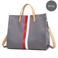 Canvas Ladies Work Bag Women Tote Hand Bag Shoulder Bag for Women Fashion Lady Shopping Canvas Stripe Tote Bags Female Handbags 【NOTES】1. 1 inch = 2.54 cm, 1cm = 0.39 inch.2. There might be slightly difference in color, because of the computer monitor settings.3. Due to the difference in the measurement method, please allow 1-3 cm in size deviation. Rectangular Canvas Shoulder Bag For Office, Gray Large Capacity Bags For Shopping, Gray Tote Shoulder Bag For School, Office Canvas Bag With Top Handle, Gray Satchel Bag For Office, Gray Tote Bag For Shopping, Canvas Office Bag With Top Carry Handle, Gray Bags With Leather Handles For Daily Use, Office Canvas Bag With Top Carry Handle