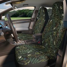 Car Aesthetics, Car Interior Diy, Hippie Car, Car Chair, Boho 70s, Car Deco, Winter Leaves, Cool Car Accessories, Car Decorations