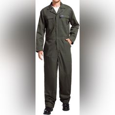 New With Tags See Photos For Sizing Chart And Details Long Sleeve Overalls With Pockets For Outdoor, Khaki Cotton Long Sleeve Jumpsuits And Rompers, Military Style Long Sleeve Cotton Jumpsuit, Military Style Long Sleeve Cotton Jumpsuits And Rompers, Khaki Military Long Sleeve Jumpsuit, Military Style Long Sleeve Khaki Jumpsuit, Khaki Military Style Long Sleeve Jumpsuits, Fitted Utility Overalls, Fitted Long Sleeve Utility Overalls