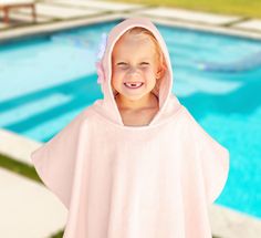 Our Beach & Bath Poncho is perfect for throwing over a wet bathing suit or to wear on the way to the beach! Keep your little one looking cute even while having fun in the water. You'll be ready for playtime at the beach and beyond, with a super-cute poncho that puts the stylish in stylishly sun-safe. Each poncho includes unique 3D details Approx. 36” x 24” (91.44cm x 60.96cm) 100% cotton soft looped terrycloth Machine wash swarm with like colors. Tumble dry Upf 50+ Beachwear Swimwear For Playtime, Cute Swimwear With Uv Protection For Vacation, Cute Swimwear With Uv Protection For Poolside, Cute Swimwear With Upf 50+ For Beach, Cute Upf 50+ Swimwear For Beach, Playful Pink Swimwear With Upf 50+, Pink Beachwear Cover-up For Swimming, Upf 50+ Swimwear For Beach, Pink Summer Swimwear For Playtime