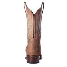 Women's Primetime EZ Zip Western Boots in Tack Room Brown, size 7 by Ariat Western Style Work Boots For Rodeo With Reinforced Heel, Western Style Work Boots With Reinforced Heel For Rodeo, Western Work Boots With Leather Sole For Ranch, Rustic Square Toe Boots For Rodeo, Western Style Work Boots With Leather Sole, Rustic Square Toe Ranch Boots, Western Style Round Toe Heeled Boots For Ranch, Country Style Boots With Reinforced Toe For Ranch, Western Riding Boots For Fall