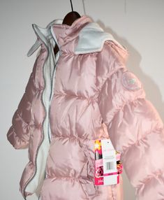 #Pink Platinum Puffer Jacket For Girls #Pink Platinum #New With Tags #Children Jacket #Size 5/6 #Water Resistant Outer Shell #Win Protected Garment # Warm Winter Fleece Lining 2 Side Pocket In Front #Zipper Lightweight Comfortable #100% Polyester Trendy Pink Hooded Puffer Jacket, Pink Hooded Puffer Jacket For Spring, Pink Winter Puffer Jacket With Pockets, Pink Puffer Jacket With Pockets For Winter, Trendy Pink Puffer Jacket For Cold Weather, Pink Outerwear For School In Fall, Pink Long Sleeve School Outerwear, Cute Pink Outerwear With Pockets, Trendy Pink Puffer Jacket With Pockets