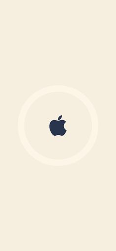 an apple logo in the middle of a white circle