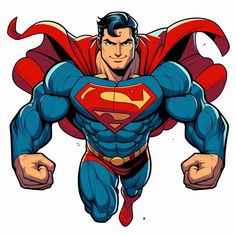 a man in a superman costume with his hands on his hips