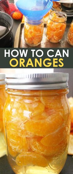 how to can oranges in a glass jar