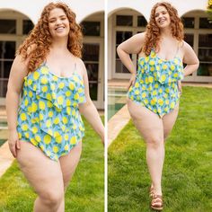 This swimsuit is calling your name! This chic swimmie has a fun lemon print you can wear with your favorite cover-ups and sandals! It's comfortable for all day wear, has a figure-flattering one-piece design, and features the cutest ruffles along the body! Wear this swimsuit all season long! 82% Polyamide, 18% Elasthane Summer Fruit Print Swimwear For Swimming, Summer Fruit Print Swimwear, Fruit Print Swimwear For Beach Season, Beach Season Swimwear With Fruit Print, Summer Swimwear With Fruit Print For Poolside, Summer Beach Swimwear With Fruit Print, Fruit Print Beachwear Swimwear For Beach Season, Summer Fruit Print Swimwear For Pool, Fruit Print Swimwear For Pool Beachwear