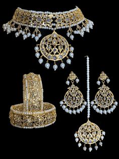 BR89 Neema bridal Hyderabadi set in pearls(SHIPS IN 4 WEEKS ) Accessories Design Sketch, Hyderabadi Jewelry, Bangles Making, Silver Jewelry Earrings, Pearl Bridal, Silver Jewelry Pendant, Jewelry Design Necklace, Delicate Jewelry, Bridal Pearls