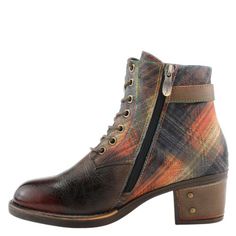 ad eBay - Find many great new & used options and get the best deals for Spring Step L'Artiste Women's Harmonic Boots Brown Multi EU 38 / US 7.5-8 at the best online prices at eBay! Free shipping for many products! Wrap Heels, Leather Wraps, Synthetic Leather