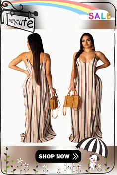 Loose Spaghetti Straps Print Beach Maxi Dress Beach Maxi Dress, Dresses By Length, Long Maxi Dress, 1 Million, Women's Fashion Dresses, Spaghetti Strap, Spaghetti, Fashion Dresses, Shop Now