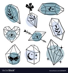 different shapes and sizes of origami paper crafts on white background stock photo royalty