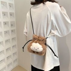 This adorable fluffy cloud drawstring bag is the cutest gift idea for any occasion! Fluffy Bag, Cute Shoulder Bag, Cute Gifts For Her, Fashion Kawaii, Casual Crossbody Bag, Luxury Packaging, Crossbody Bag Women, Types Of Bags, Bag Cute