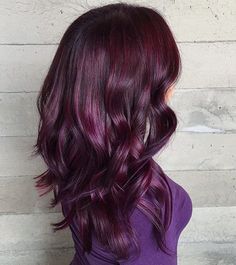 Violet Brown Hair, Hair Peekaboo, Dark Violet Hair, Mauve Hair, Highlights Red, Red Violet Hair, Hair Color Plum, Pulp Riot Hair Color