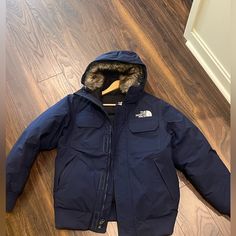 Mens Small North Face Mcmurdo Bomber Jacket Blue! Great Condition, Worn Few Times. Slight Wearing Of The Sleeves Due To The Velcro On Jacket. Mild Pilling. The North Face Jackets, North Face Jackets, North Face Jacket, Mens Coats, North Face, The North Face, Mens Jackets, Bomber Jacket, Jackets & Coats