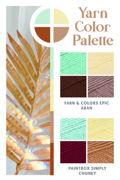 the yarn color palette for yarn and colors