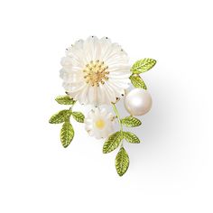 This beautiful Engraved Fritillary Daisy Brooch with Pearl is a timeless piece of jewelry. Crafted with sterling silver and a hand-polished pearl, this brooch is sure to be admired for its intricate detailing and elegant design. A perfect addition to any jewelry collection. Collection: Radiant Pins Product Type: Brooch Material: Natural Fritillary, Pearl, 18k Gold Plating Brass Dimensions: Height: 46 mm, Width: 39 mm Elegant Silver Enamel Pin, Silver Elegant Enamel Pin For Formal Use, Silver Elegant Enamel Pin For Formal Events, Elegant Silver Enamel Pin For Formal Occasions, Silver Pearl Brooch For Anniversary, Elegant Flower Enamel Pin, Elegant Silver Enamel Pin For Weddings, Elegant Silver Enamel Pin Gift, Elegant Flower Shaped Enamel Pin For Formal Occasions