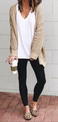 Look Legging, Winter Fashion Outfits Casual, Mode Casual, Casual Work Outfits, Fall Fashion Outfits, Casual Fall Outfits, Business Casual Outfits, Looks Style, Winter Fashion Outfits