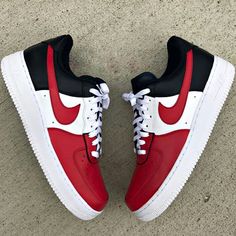 Get your one-of-a-kind, authentic Air Force 1's customized to perfection. Our shop stands out as the premier destination for bespoke sneakers. Why Choose Us? Genuine Air Force 1's: We start with authentic Air Force 1's to ensure the highest quality. Tailored to You: Every pair is made to your exact specifications. Message us with your unique design ideas. Handcrafted Excellence: Our designs are meticulously crafted and painted by hand using specialized leather paint, then sealed with an acrylic Luxury Red Nike Custom Sneakers, Luxury Custom Sneakers With Red Sole For Streetwear, Luxury Custom Black Sneakers With Red Sole, Luxury Red Custom Sneakers With Gum Sole, Luxury Custom Sneakers With Red Sole And Round Toe, Luxury Custom Red Mid-top Sneakers, Tennis Nike Air Force Rojos, Luxury Nike Custom Sneakers With Red Sole, Luxury Red Low-top Custom Sneakers