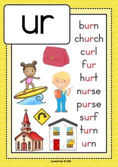 a poster with the words u r and an image of children on surfboards in it