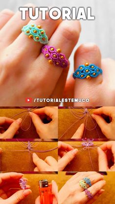 how to make an intricate ring with beading and beads in this video, you can see