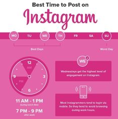 the best time to post on instagram is now available for everyone who likes it