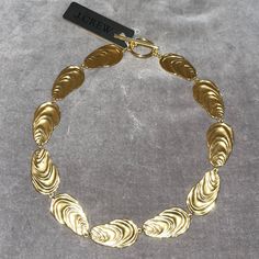 J.Crew Gold-Plated Magma Necklace Nwt. Style Bg685. Retail $98.00. Item Bg685. Measurements: Measures 17.5" But Wears A Little Shorter Due To The Clasp. Material: Gold-Plated Recycled Brass Casting, Cubic Zirconia. Brand New And Never Worn. Smoke Free Home. Comes With The J.Crew Jewelry Bag. Gold Antique Necklaces, Chunky Gold Necklace Stack, Big Gold Jewelry, Gold Chunky Jewelry, Gold Chunky Necklace, Chunky Gold Necklace, Earthy Girl, Chunky Gold Jewelry, Statement Necklace Gold