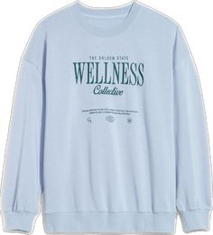 Trendy Oversized Crew Neck Sweatshirt, Blue Logo Print Sweatshirt For Loungewear, Trendy Boxy Fit Crew Neck Sweatshirt, Oversized Comfortable Sweatshirt With Letter Print, Oversized Comfortable Sweatshirt With Graphic Print, Casual Graphic Print Drop Shoulder Sweatshirt, Casual Drop Shoulder Graphic Print Sweatshirt, Trendy Oversized Slogan Sweatshirt, Trendy Oversized Sweatshirt With Slogan