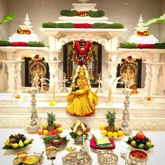 Varalakshmi Big Pooja Room, Puja Background Decoration, Saraswati Puja Background, Puja Background, Saraswati Pooja, Saraswati Puja, Ganesh Chaturthi Decoration, Pooja Decoration