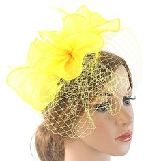 Category:Headpiece,Headbands,Headwear; Embellishment:Appliques,Feather,Split Joint,Pure Color,Trim,Tulle; Gender:Women's; Quantity:1 PC; Style:Handmade,Elegant,Vintage Style,Vintage; Hats Category:Fedora Hat,Floppy Hat,Veil Hat; Occasion:Party / Evening,Holiday,Tea Party,Horse Race,Ladies Day; Material:Polyester / Polyamide,Organza; Front page:WE; Shipping Weight:0.12; Listing Date:02/15/2023; Head Circumference: Hat Veil, Veil Hat, Holiday Tea, Veiled Hats, Feather Fascinator, Feather Hair Clips, Club Hairstyles, Horse Race, Feather Wedding