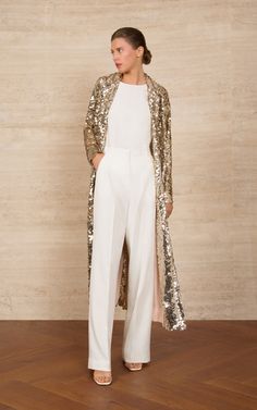 Long Jacket Dresses, Mode Kimono, Long Jacket, Straight Pants, After Dark, Ulla Johnson, Look Chic, Kimonos