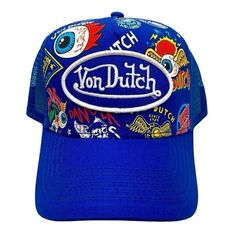 Brand New W/ Tags!!!! Everything In My Closet Is 100% Authentic!! Sold Out Online Please See Images And Ask Any Questions Before Purchasing Brand: Von Dutch Size: Adjustable (O/S) Color: Multi/Red/White/Blue/Yellow/Orange Msrp- $119.99 Von Dutch Hat Neon Logo Hat Blue Trucker Hat Trucker Hat Fashion Adjustable Snapback Hat Product Details: Step Up Your Style Recreation With The Von Dutch Neon Logo Trucker Hat. Best For Individuals Who Love To Face Out, This Hat Features The Legendary Von Dutch N Von Dutch Hat, Blue Trucker Hat, Trucker Hat Fashion, Dutch Blue, Hat Aesthetic, White Elegance, Blue Yellow Orange, Neon Logo, Logo Hat