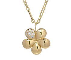 Brent Neale, Gold And Diamond Pendant, Vail Village, Diamond Chain Necklace, Pearl Jewels, Diamond Birthstone, Petal Flower, Diamond Jewelry Necklace, Squash Blossom