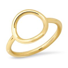 With delicate charm, the dainty open circle design of this elegant gold ring is an artistic expression of hopes and dreams! Its circular opening encourages the flow of enrichment and love to and from the wearer, while also adding the perfect dash of geometric style. Created lovingly by a solo jewelry art crafter in a studio in California, this pure 18K gold ring is one-of-a-kind with its own subtle markings of handcrafted artistry. The one hope is that you feel amazing the moment you slide it on Modern Open Circle Jewelry With Ring Detail, Yellow Gold Open Circle Halo Jewelry, Modern 14k Gold Open Circle Jewelry, Elegant Open Circle Ring Gift, Elegant Open Circle Rings As Gift, Modern Stackable Round Halo Rings, Modern Stackable Halo Rings, Modern Open Circle Promise Ring, Yellow Gold Stackable Halo Open Ring