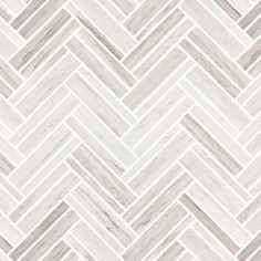 a white and grey herringle tile wallpaper with an interesting pattern in the middle