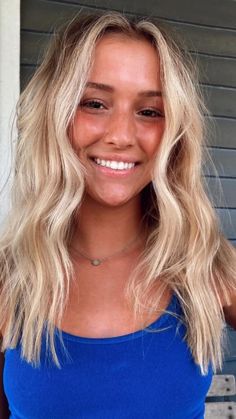 popular hairstyles🥑 in 2022 | Blonde hair inspiration, Summer blonde hair, Mid length blonde hair Blonde Hair Mid Length, Blonde Hair 2023, Mid Length Blonde Hair, Mid Length Blonde, Summer Blonde, Summer Haircuts, Dirty Blonde Hair, Strawberry Blonde Hair