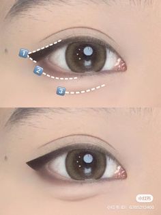 Makeup Douyin, Makeup Tuts, Makeup Life Hacks, Eye Contacts, Simple Makeup Tips