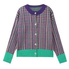 Brand Name:LinenlooksStyle:CasualMaterial Composition:polyesterDecoration:ButtonPattern Type:PlaidClothing Length:RegularCollar:O-Neck Trendy Sweater Coat With Button Closure, Purple Button-up Cardigan For Fall, Fall Purple Button-up Cardigan, Purple Fall Cardigan With Button Closure, Casual Purple Cardigan With Button Closure, Purple Button Sweater For Fall, Purple Buttoned Sweater For Fall, Purple Long Sleeve Cardigan With Button Closure, Purple Button-up Winter Cardigan