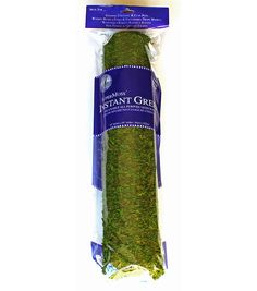 the package is packed with green moss