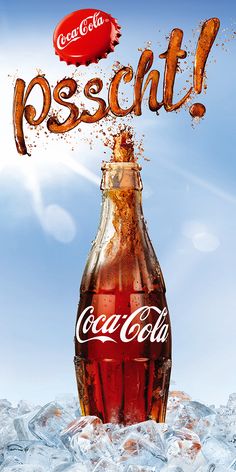 a coca cola bottle with the word pepsi on it