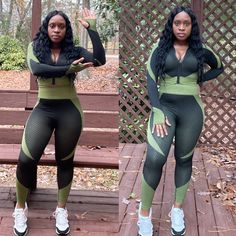 Jogging Or Everyday Loungewear.Soft Material 90%Nylon 10%Spandex Green Stretch Sets For Fall, Stretch Green Sets For Fall, Green Fitted Sports Sets, Green Fitted Workout Sets, Fitted Gym Sets For Spring, Green Stretch Sports Sets, Fitted Sportswear Sets For Fall, Sporty Fitted Sets For Fall, Fitted Sporty Sets For Fall